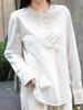 2026 Early Spring Women's Round Neck Japanese Linen Loose Pullover Top