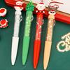 Cartoon Christmas Ballpoint Pen Cute Santa Claus Pen For Student Stationery Gift