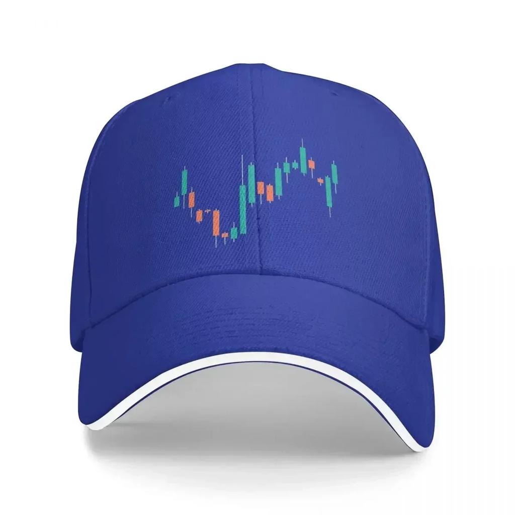 Bitcoin Cryptocurrency Art Stock Market Candlesticks Classic Dad Hats Pure Color Women's Hat Windproof Baseball Caps Peaked Cap