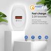 Universal QC3.0 Fast Charger: Single USB Port Adapter for EU, US, UK
