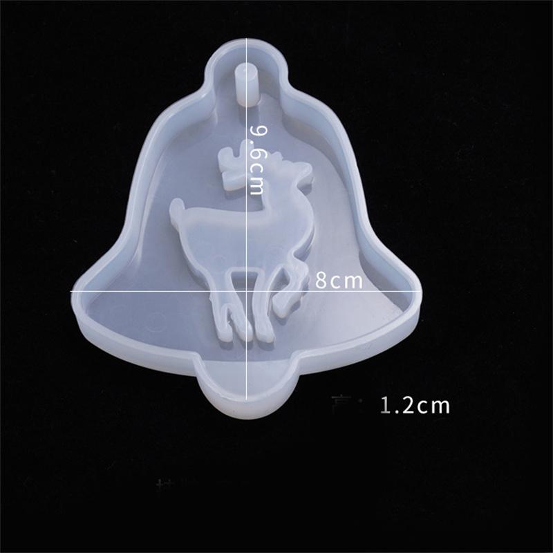 DIY Crystal Silicone Mold Pendant Bag Ornament Listing Christmas Tree Elk Glue Mold Decoration