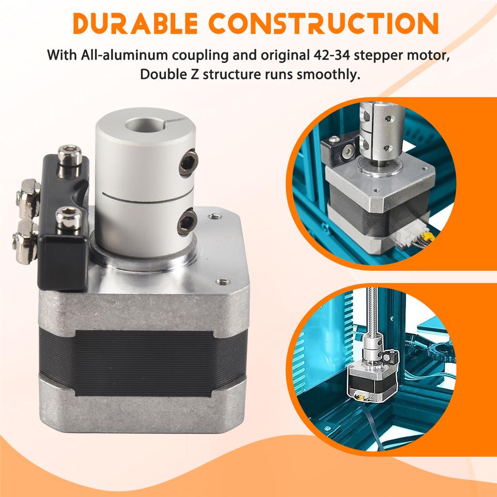 ABNRR For Ender 3 Dual Z Axis Upgrade Kit with Lead Screw Stepper Motor,3D Printer Accessories Parts for Creality Ender 3