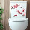 Personalized Watercolor Cherry Blossom Tree Bathroom Home Decoration Beautification Toilet Sticker