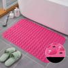 PVC Non-Slip Bath Mat with Suction Cups Shower Bathtub Mat Anti-Fatigue Bathroom Floor Mat Massage Foot Pad