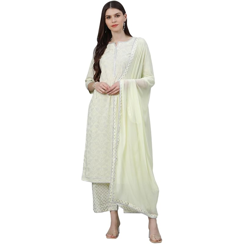 Libas Women's Cotton Kurta Sets (13040O_Yellow