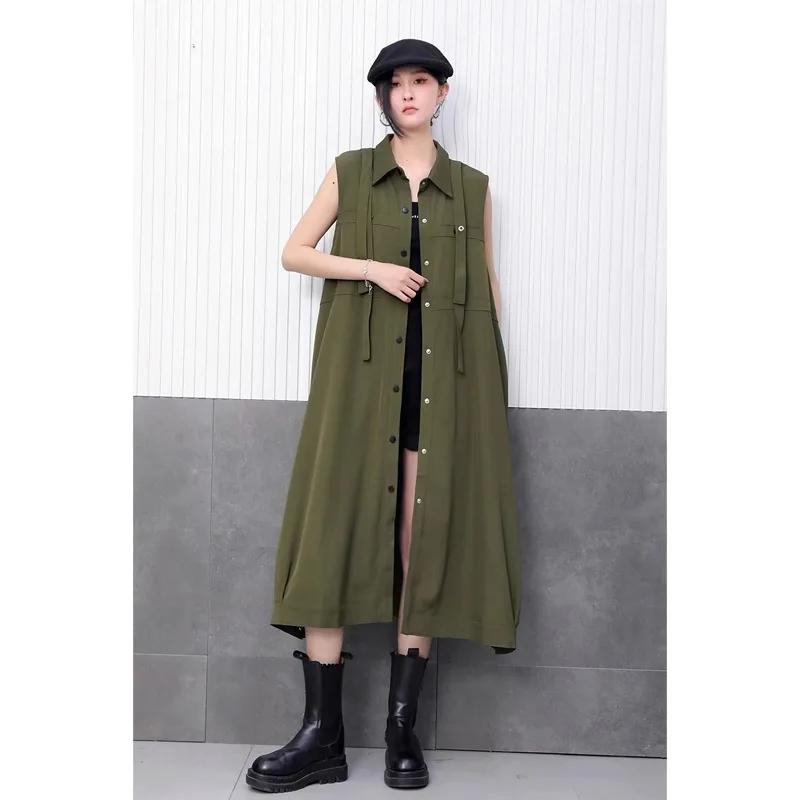 

XITAO Single Breasted Turn-down Collar Dress HQQ2479 One Size дубильная кора