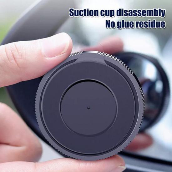 1 Pair Blind Spot Mirror 360° Wide Angle Convex Rear View Mirror Car Parts Black