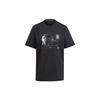 T Shirts Men's Black Crew Neck Moderate Straight Fit GU1752