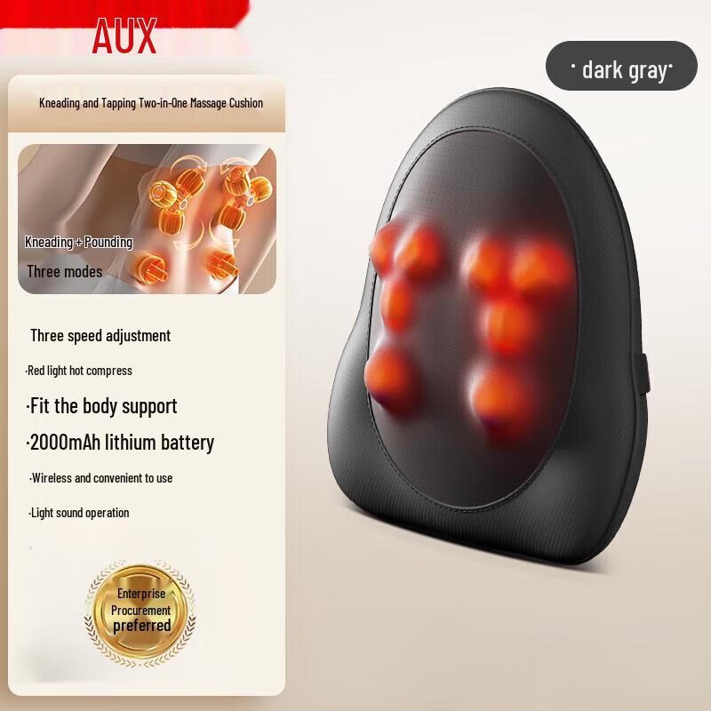 AUX Portable Back & Waist Massage Cushion