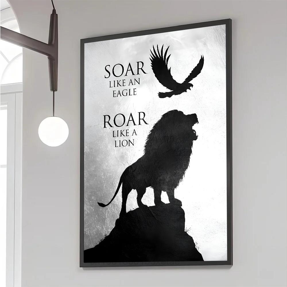 Motivational Canvas Painting Inspirational Black and White  Poster Paper Print Home Bedroom Entrance  Art Painting Decoration