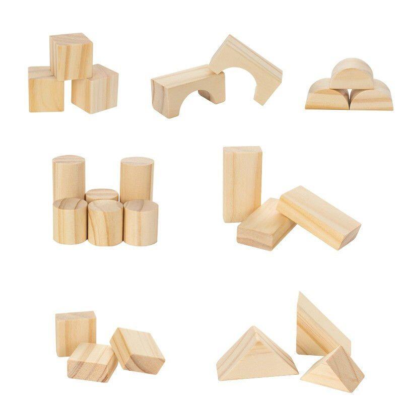 Original Wooden Baby Building Blocks Assembled Educational Toys3Boys and Girls Wood Solid Wood Baby6Kindergarten
