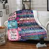 Love And Inspiration Cozy Blanket Ultrasoft Great For Sofa Couch Office Bed Picnics Four Seasons Universal Versatile Accessory Unique Gift For Family
