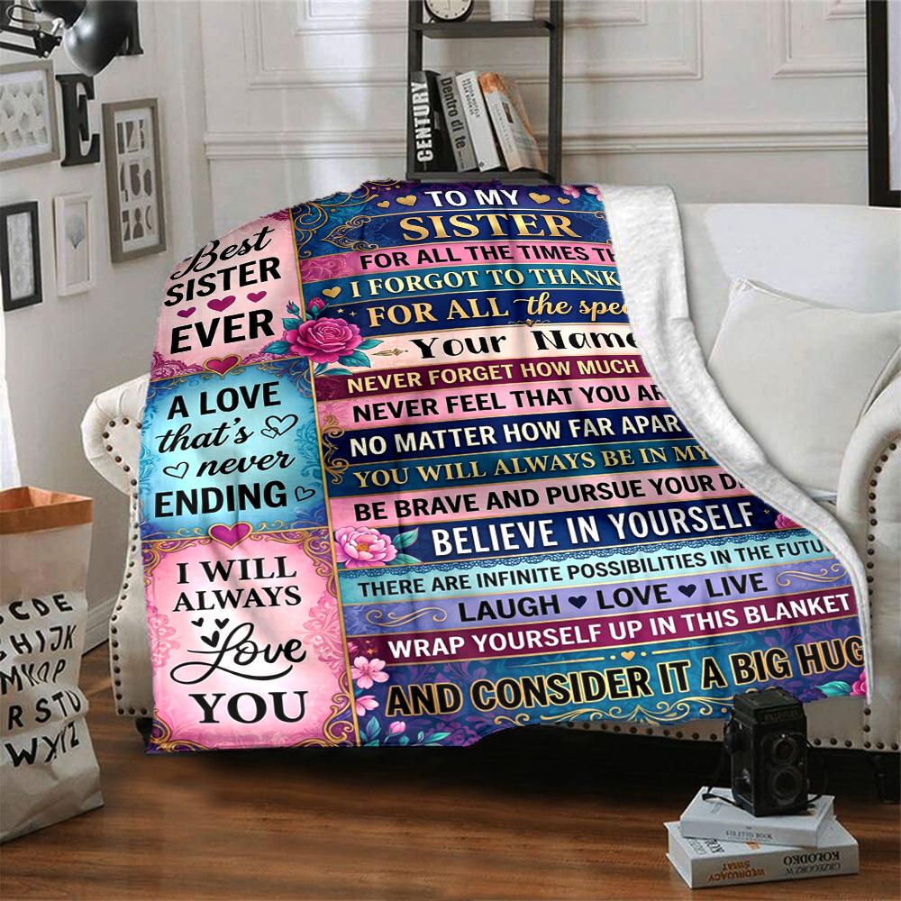 Love And Inspiration Cozy Blanket Ultrasoft Great For Sofa Couch Office Bed Picnics Four Seasons Universal Versatile Accessory Unique Gift For Family