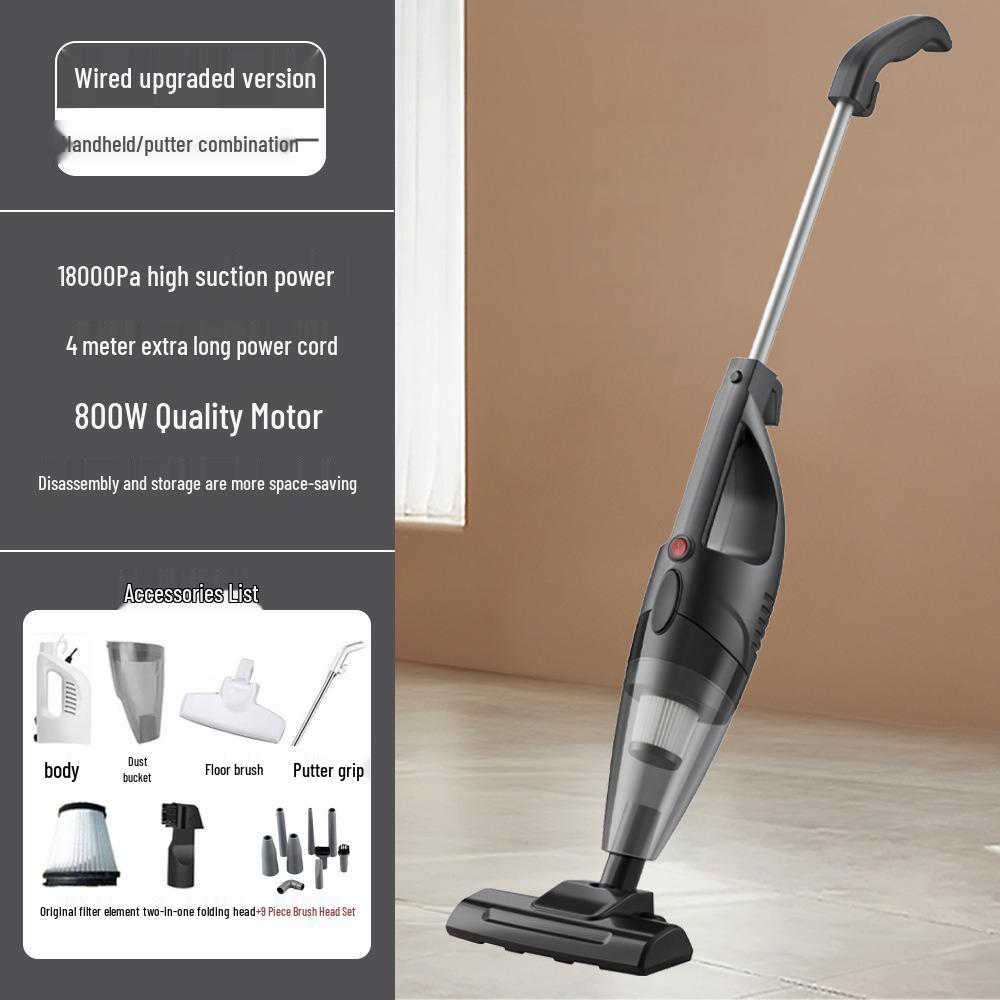 Aspirador de Mão Portátil para Pelos de Gato e Pisos - Limpador de Sucção Multifuncional