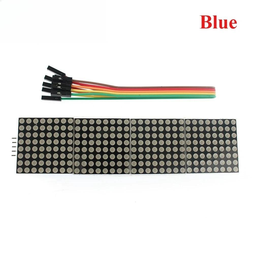 MAX7219 Dot Matrix Module 4 in 1 LED Display Modules Drive With 5 Pin Wires For Arduino Raspberry Pi