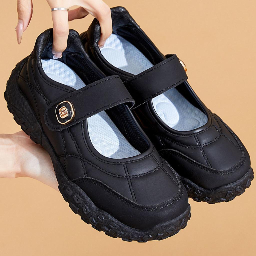 Women's Shoes with Magic Tape, Shallow Opening, Breathable, Casual, Lightweight, Soft Sole, Anti-slip, Sneakers