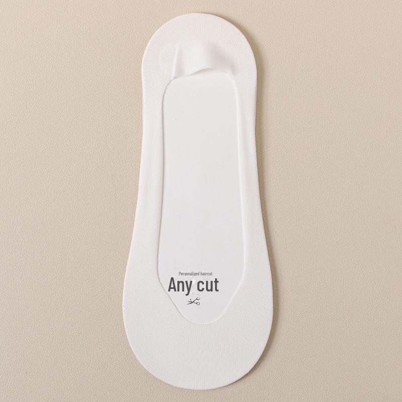 Women's Ultra-Thin Non-Slip Summer Boat Socks: Pure Cotton, Shallow, Heel-Secure, High Heel Compatible