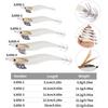 White Luminous Squid Hook Bionic Shrimp Bait for Sea Fishing