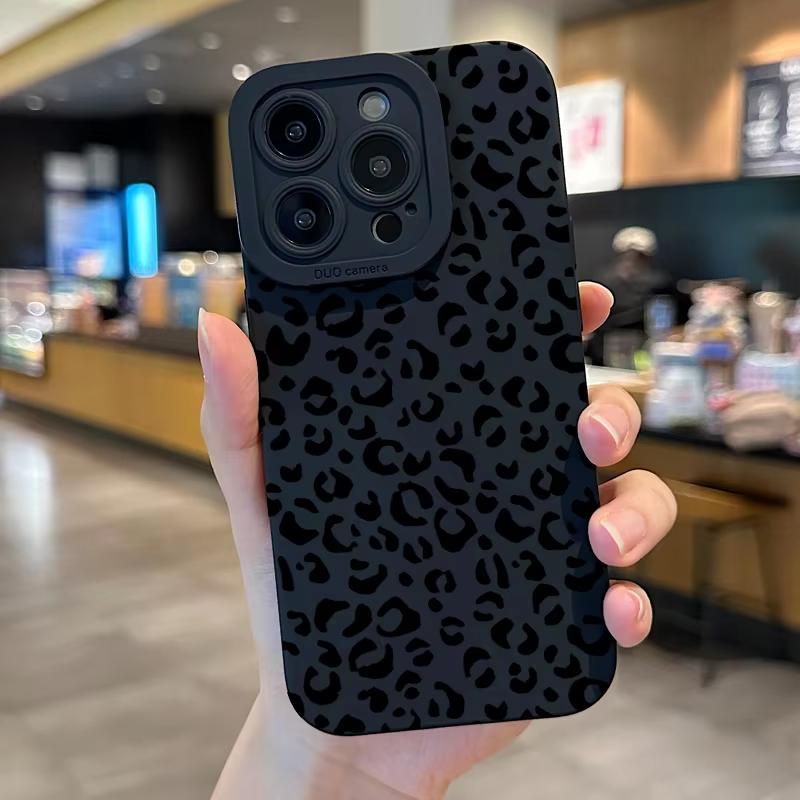 New Luxury Pink Leopard Print Phone Case For Samsung Galaxy S25 Ultra S26 S24 S23 FE S22 Plus S21 S20 A54 A55 A35 A15 Soft Cover