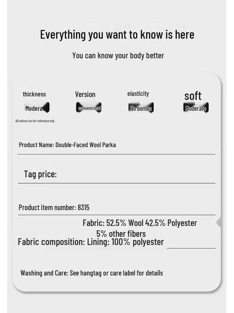 Romon Men's Double-faced Wool Blend Casual Jacket