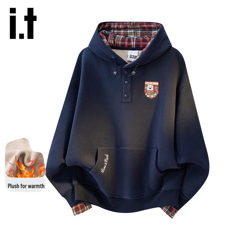 izzue it Women's Plush-Lined Bear Hoodie