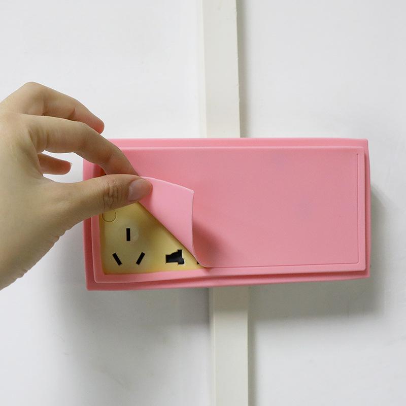 

Silicone Double Switch Sleeve Socket Protective Sleeve Glow-in-the-dark Wall Sticker Decorative Sleeve Switch Cover Waterproof Household Dustproof 3set синій