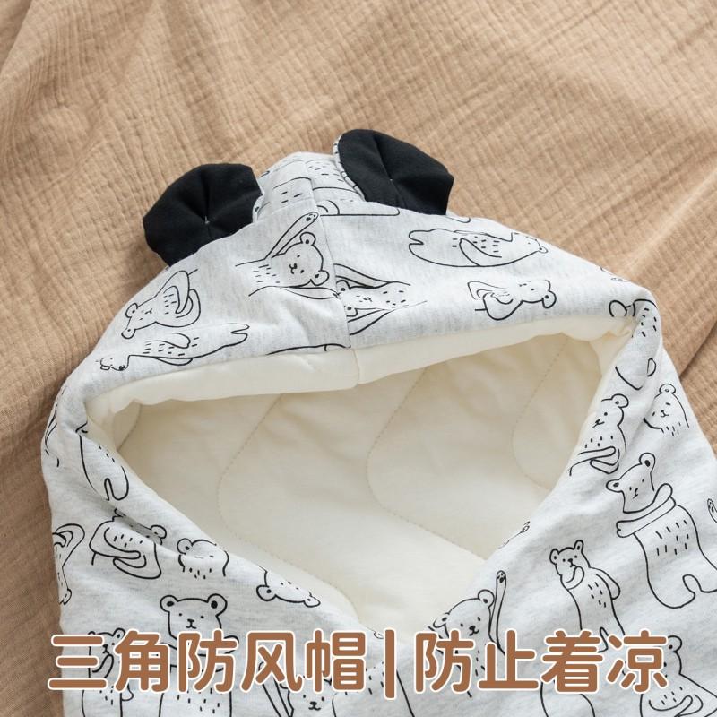 Infant Cotton Swaddle Sleep Sack Newborns Winter Warmth Safe Cocoon Style 0-8 Months