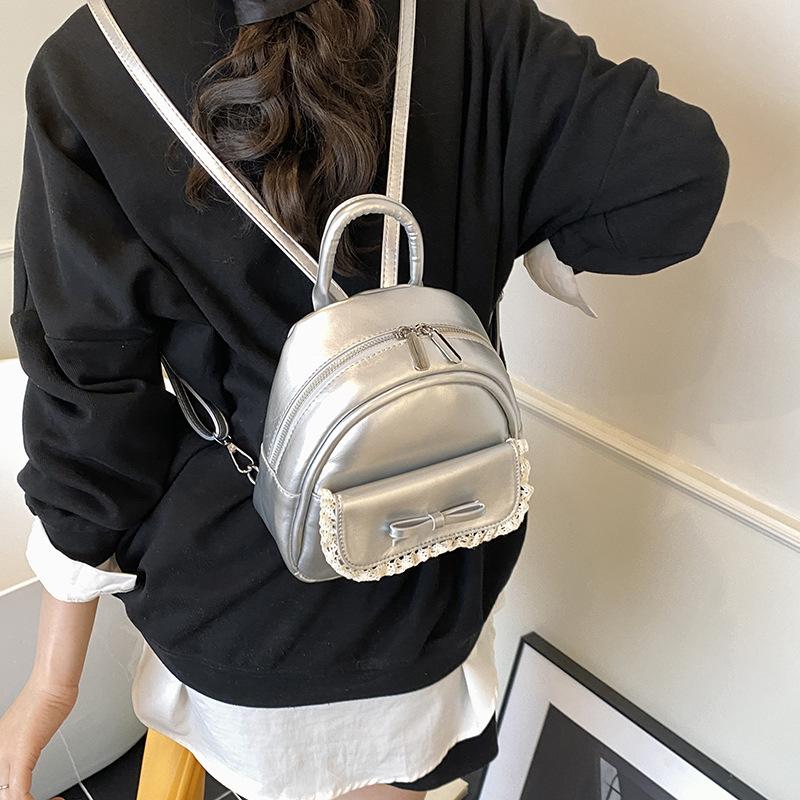 Versatile bow premium backpack new fashion trendy summer handbag casual shoulder bag