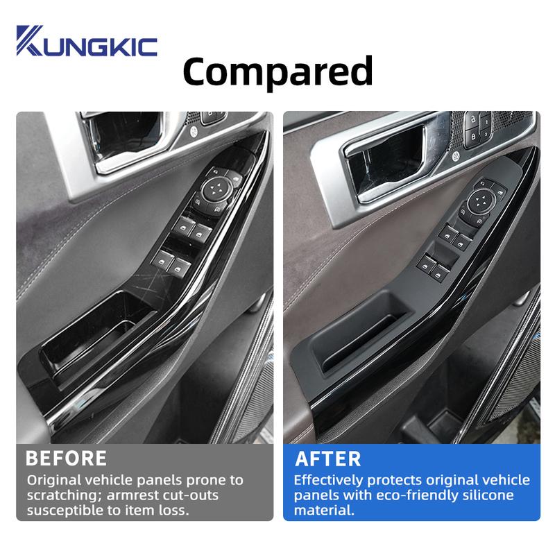 For Ford Explorer     2024 Silicone Car Window Control Panel Protective Patch Window Switch Button Accessories