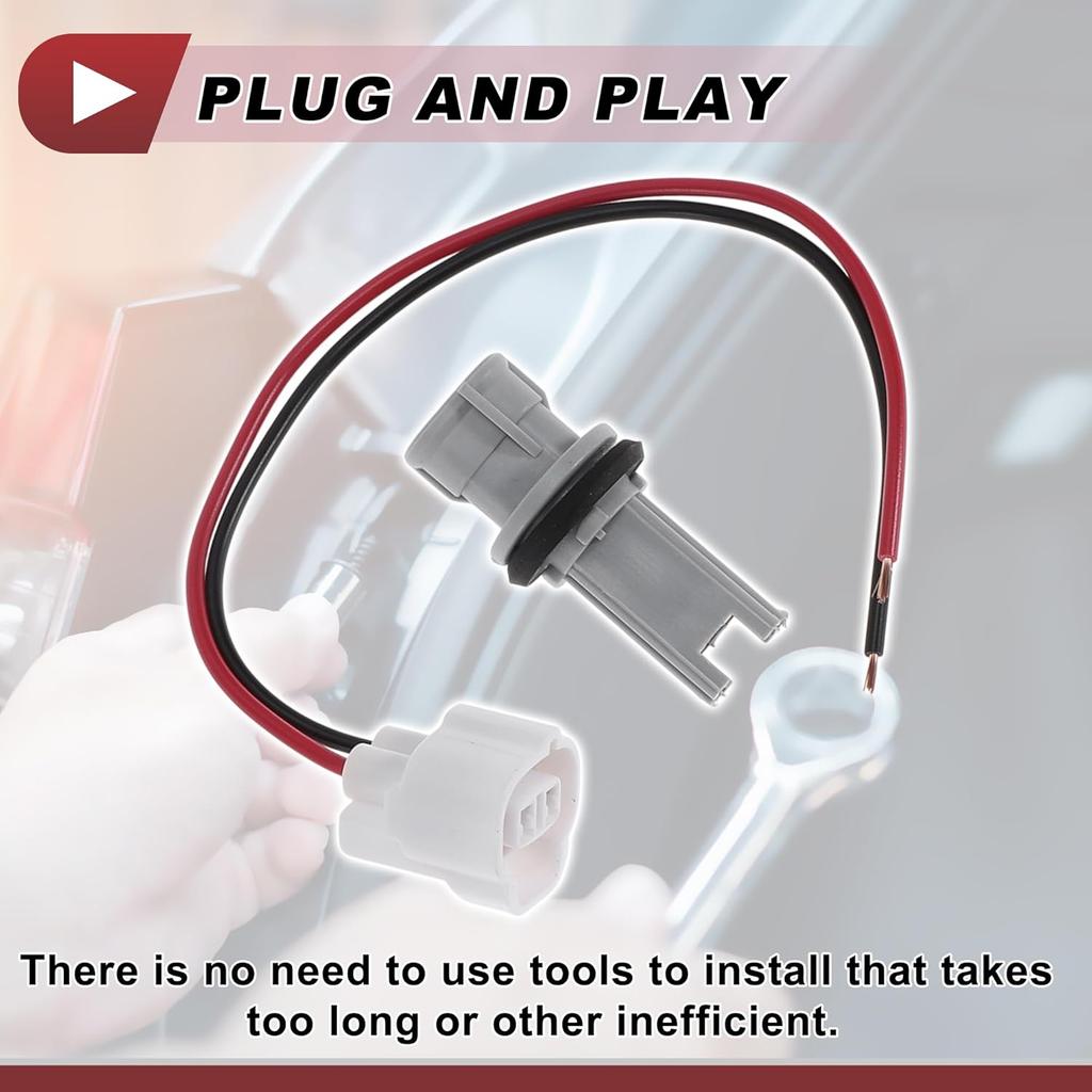 1 Set Turn Signal Light Socket Wiring for Lexus LX470 1998-2007 No.9007560004/90075-60004 Lamp Bulb Pigtail Connector Harness