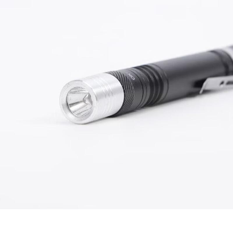 Portable Dual-Light Mini Flashlight with Pen Clip