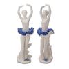 Ballerina Girl Figurine Ballet Dancer Statue Ceramic Sculpture Desk Ornament for Home Bookshelf