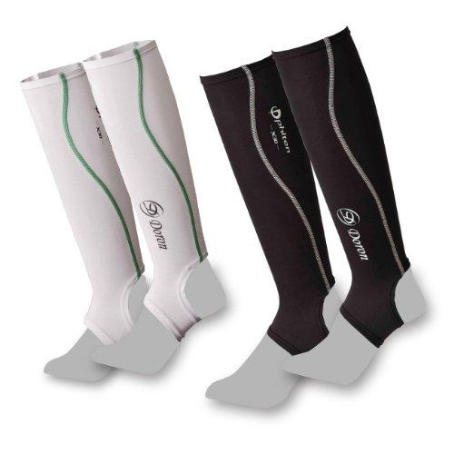 

DORON by Phiten LIFE SERIES Unisex Recovery Socks, White, Unisex Size S