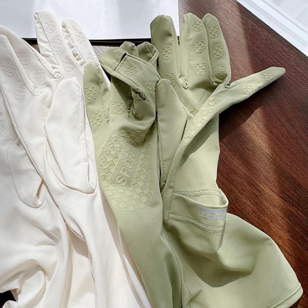 Anti-UV Sun Protection Riding Gloves Breathable Summer Driving Mittens  Ladies