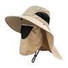 Lightweight Summer Hat Breathable Mesh Bucket Hat 360-Degree Sunshade Fisherman with Detachable Face