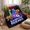 Rainbow friendsPrinted Flannel Blanket Cozy Skin-Friendly Warm Throw for Couch Bed Indoor Daily Use