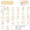 PH PandaHall 14K Gold Alphabet Letter Beads 26 A-Z Letter Charms Long-lasting Capital Letter Beads Small Brass Initial Charms Pendants for Meaningful