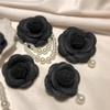 Brosă Camelia Multicoloră Femei Retro Alb Negru Roșu Roz Cataramă Eșarfă Lână Broșe Perle Fete Accesorii Bijuterii Elegante