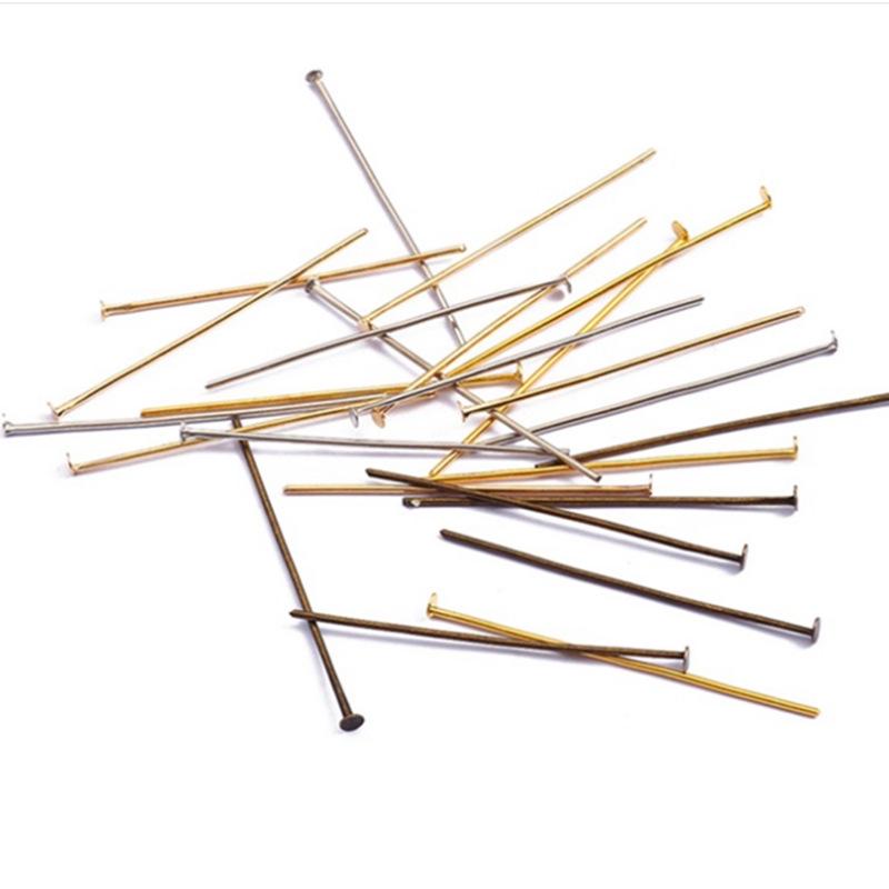 Szpilki T w kształcie litery T z płaską główką: Ręcznie robione spinki do włosów i akcesoria do kolczyków