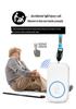 Elderly Wireless Call Button: One-Key Doorbell for Bedside Assistance
