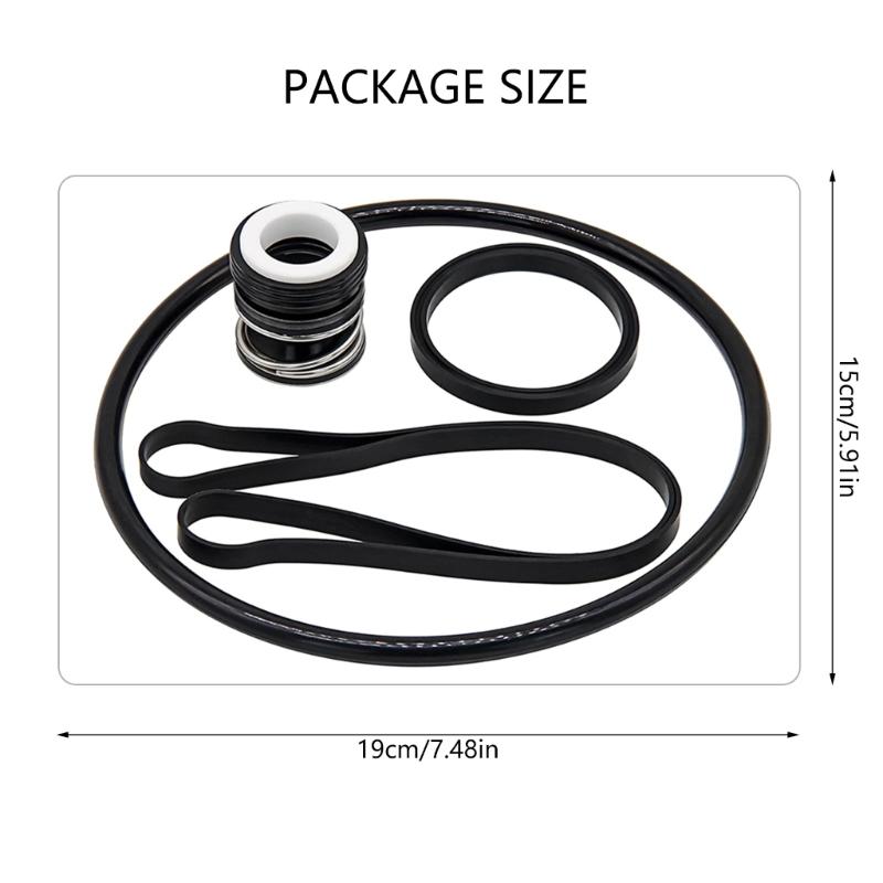 1 Set Pool Pump Seal Set Pool Pump Sealing Rings Swimming Pool Pump Accessories Rubber Texture for SP3000X Series