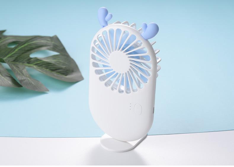 Portable Mini Handheld Fan with Stand and USB Charging Small Fan