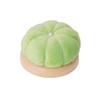 Creative Pumpkin Pin Cushion Solid Color Pumpkin Shape Pumpkin Shape Needle Pincushions with Wooden Base DIY Craft