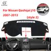 Pre Nissan Dualis Qashqai J10 2007 2008 2009 2010 2011 2012 2013 Kryt palubnej dosky auta Podložka na palubnú dosku Koberec Dashmat Cape