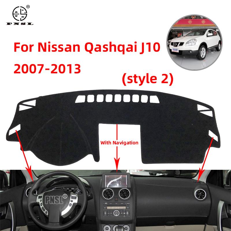 Pre Nissan Dualis Qashqai J10 2007 2008 2009 2010 2011 2012 2013 Kryt palubnej dosky auta Podložka na palubnú dosku Koberec Dashmat Cape