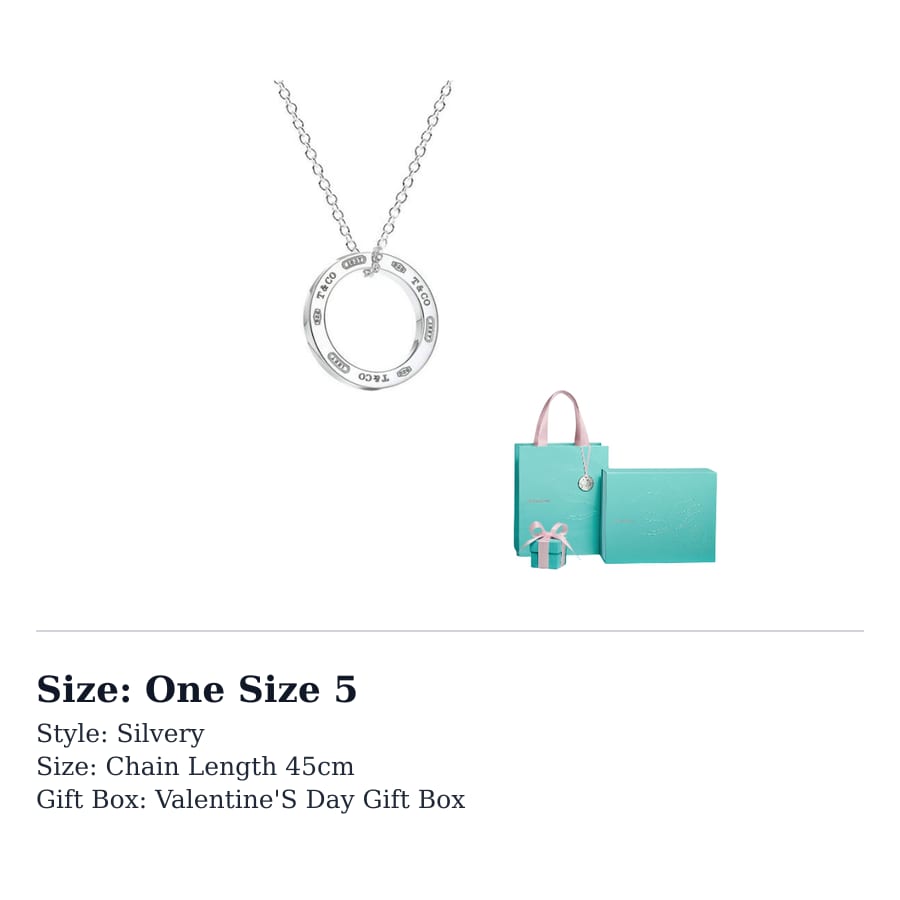 TIFFANY & CO. 925 Sterling Silver Necklaces Women's Silver 25049179