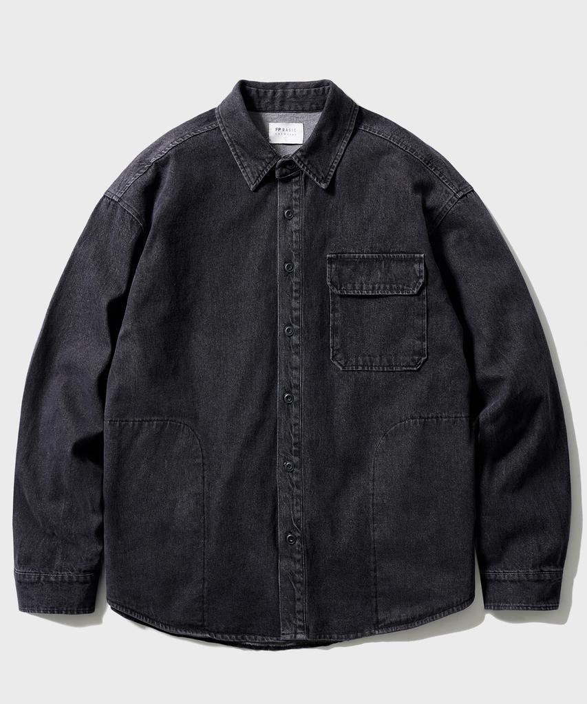 Fp142 3P Washed Denim Jacket Black Sjls1521