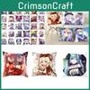 Genshin Impact Cartoon Cushion Cover Soft Polyester Peachskin Pillow Case For Home Decor