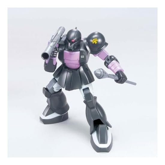 BANDAI SPIRITS HGUC Mobile Suit Gundam Zaku I (Black Tri-Stars Custom) 1/144 Scale Color-Coded Plast