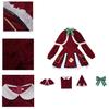 Conjunto de Fantasia Cosplay de Natal da Klee Para Fãs de Anime Tecido de Veludo Estilo Fofo e Doce